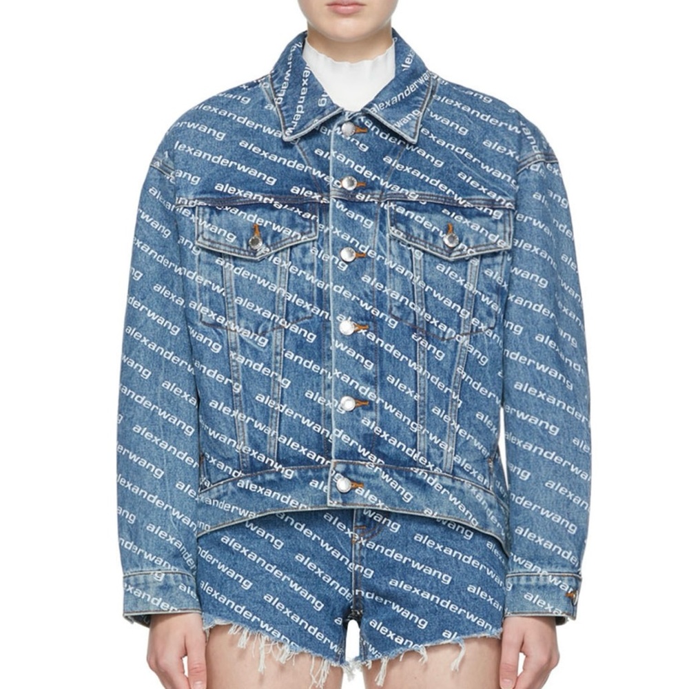 Brand new Alexander Wang Blue Denim Jacket